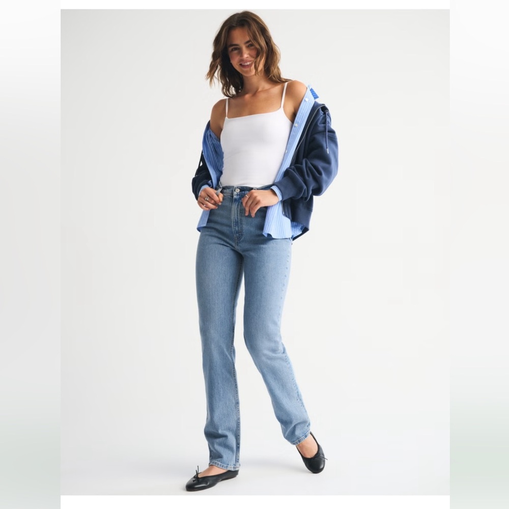 Abercrombie & Fitch Ultra High Rise 90s Straight Jean Sz 4XL